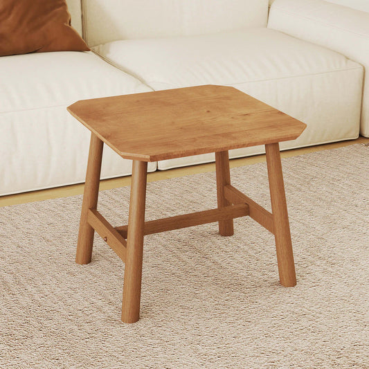 Small Square Side Table with Rustic Farmhouse Style