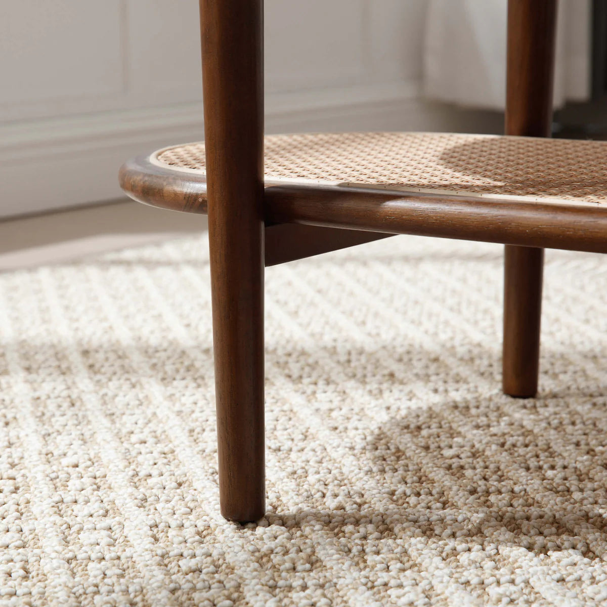 Wide Oval Center Rattan Coffee Table